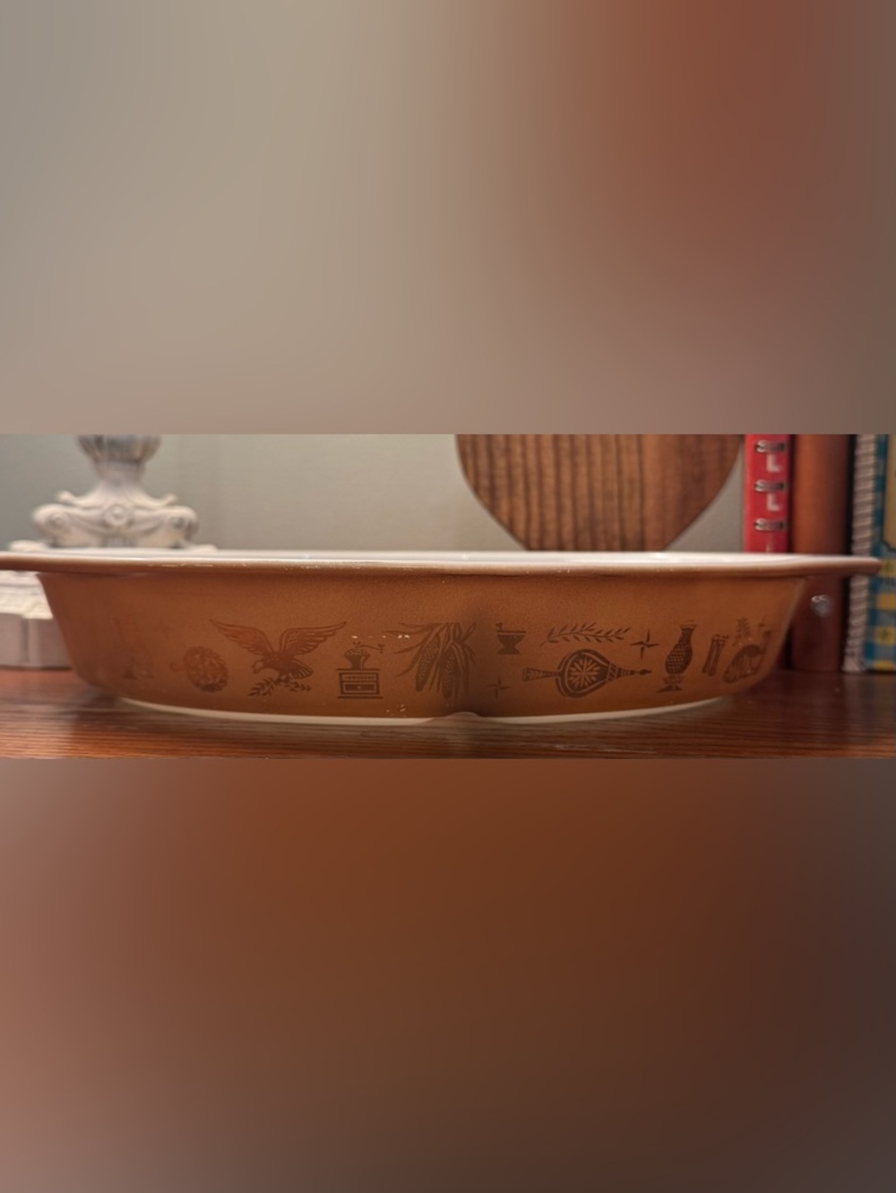 Vintage Pyrex Cinderella Oval Divided Casserole Dish